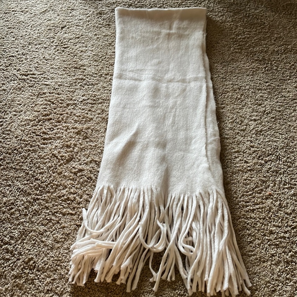 Anthropologie Oversized White Scarf